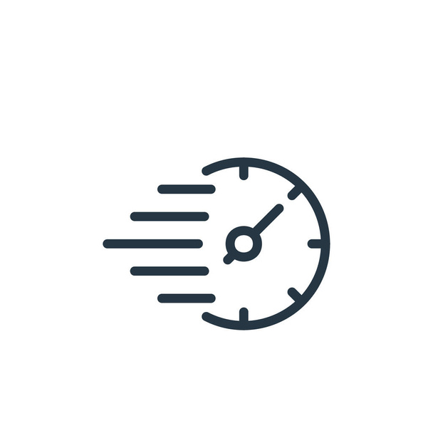 deadline icon vector from teamwork concept. Thin line illustration of deadline editable stroke. deadline linear sign for use on web and mobile apps, logo, print media. - Vector, Image