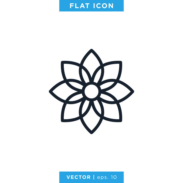 Šablona návrhu loga vektoru ikon květin. Upravitelný vektor eps 10. - Vektor, obrázek