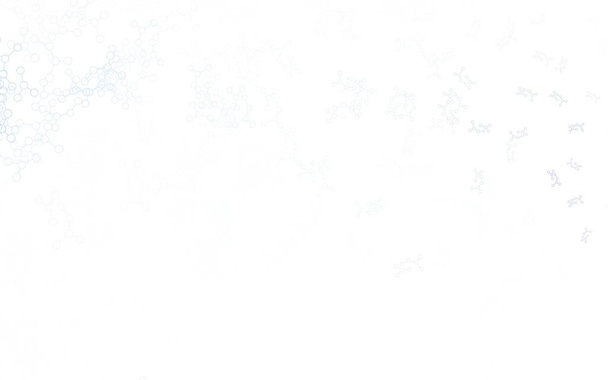 Hellgrauer Vektorhintergrund mit Formen künstlicher Intelligenz. Abstrakte Illustration mit Links und Punkten von KI. Vorlage für Anzeigen des Intellekts, Innovationen. - Vektor, Bild