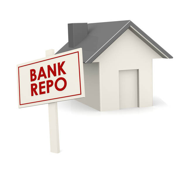 Bank repo banner with house - Photo, Image