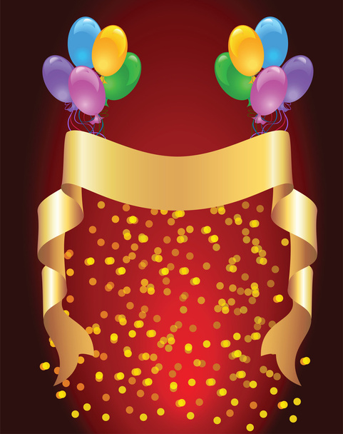 Background with balloons - Vector, Image