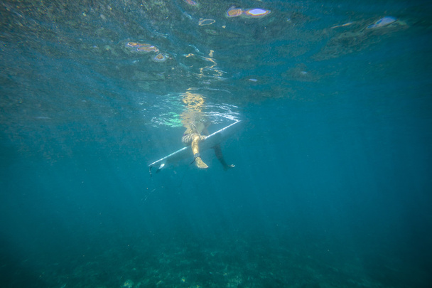 Legs underwater - Photo, Image