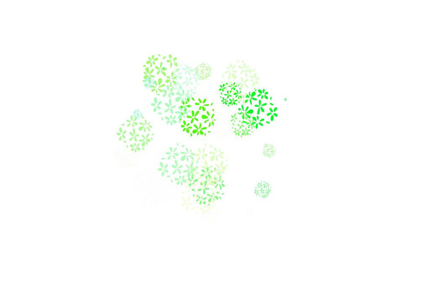 Modelo de vetor verde claro com formas caóticas. Ilustração com formas gradientes coloridas em estilo abstrato. Design elegante para papéis de parede. - Vetor, Imagem