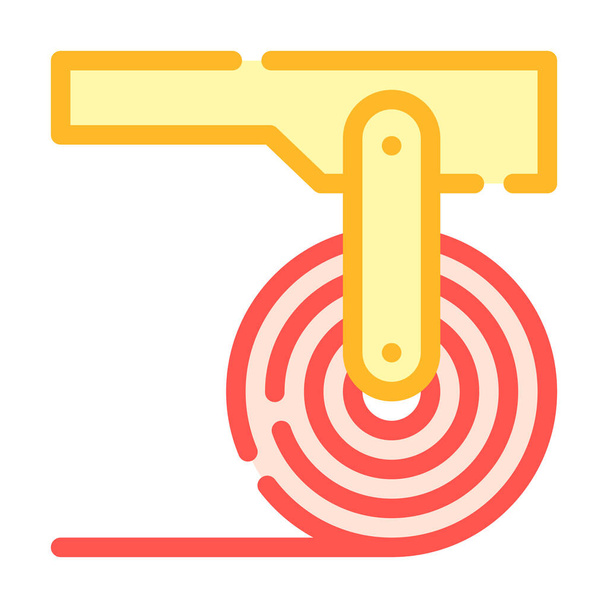 illustration vectorielle d'icône de couleur de rouleau de tôle - Vecteur, image