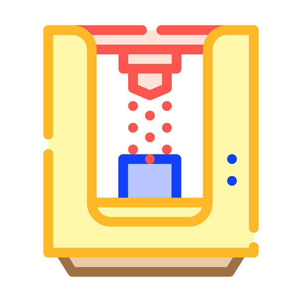 chambre de sablage icône de couleur vecteur illustration isolée - Vecteur, image