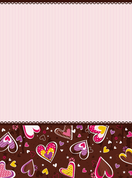 pink valentines background, vector - Wektor, obraz