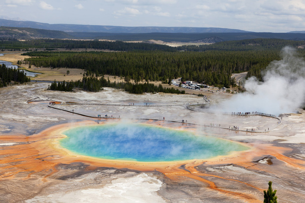 Grand Prismatic Spring, Yellowstone National Park - Photo, Image