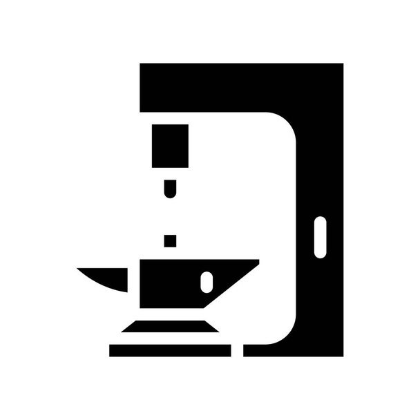 automatyczne kucie ikony glifa wektor izolowane ilustracja - Wektor, obraz