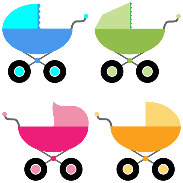 Stroller for baby - Vecteur, image