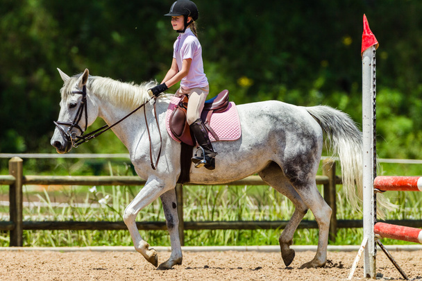 Equestrian Young Girl Horse - Фото, зображення