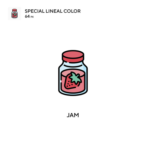 Jam Special Lineal renk vektör simgesi. İş projeniz için reçel simgeleri - Vektör, Görsel