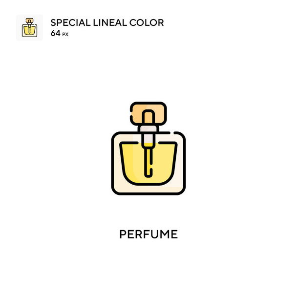 Profumo Speciale icona vettoriale a colori lineari. Icone di profumo per il tuo progetto aziendale - Vettoriali, immagini