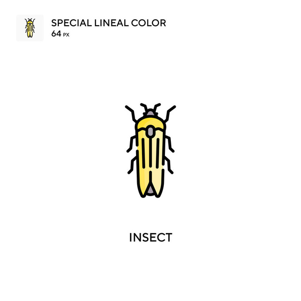 Insekt Spezielles lineares Farbvektorsymbol. Insektensymbole für Ihr Geschäftsprojekt - Vektor, Bild