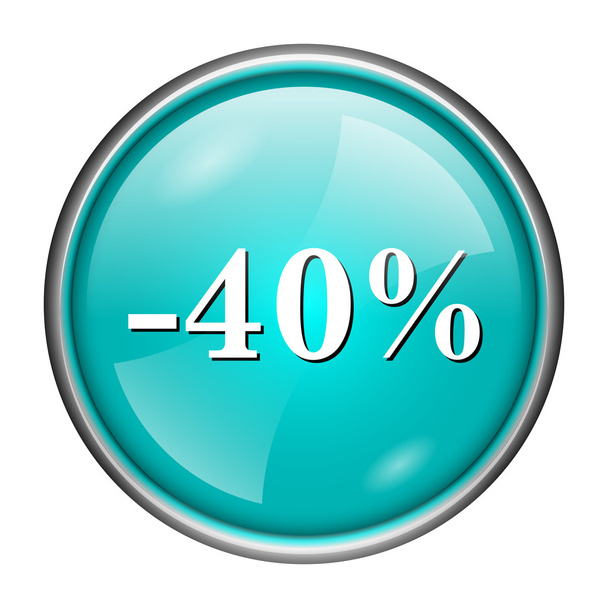 ikona 40 % slevu - Fotografie, Obrázek