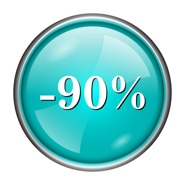 90 percent discount icon - Photo, Image