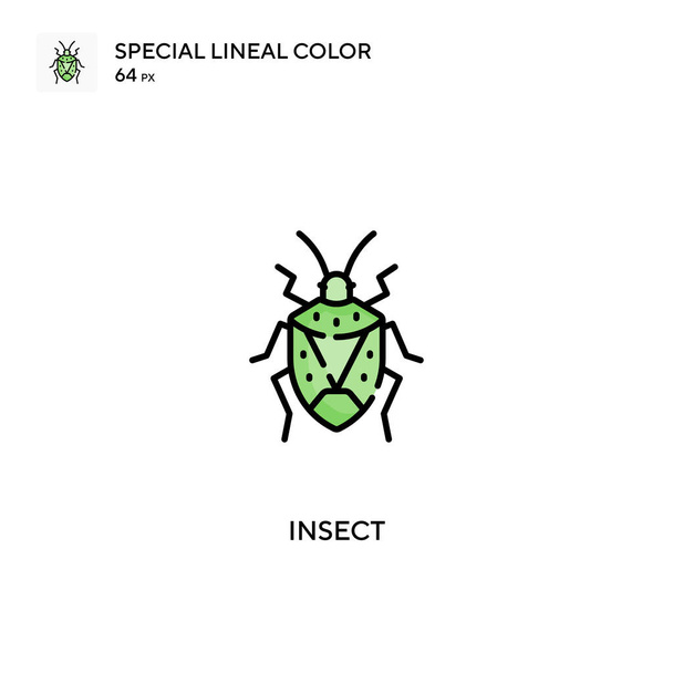 Insekt Spezielles lineares Farbvektorsymbol. Insektensymbole für Ihr Geschäftsprojekt - Vektor, Bild