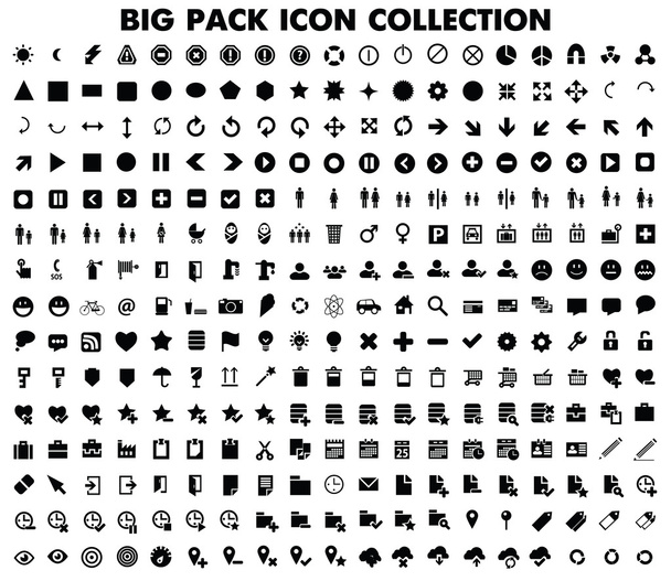 Collection of universal icons and symbols for web and mobile, vector - Vector, Image