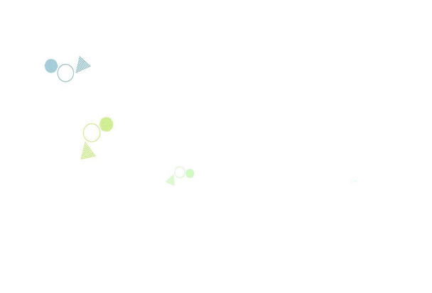 Hellgrünes, gelbes Vektorlayout mit Kreisen, Linien. Abstrakte Gradienten-Illustration mit Kreisen, Dreiecken. Muster für Webseiten. - Vektor, Bild