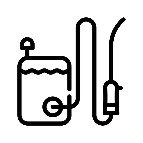 illustration isolée vectorielle d'icône de ligne d'équipement sanitaire - Vecteur, image