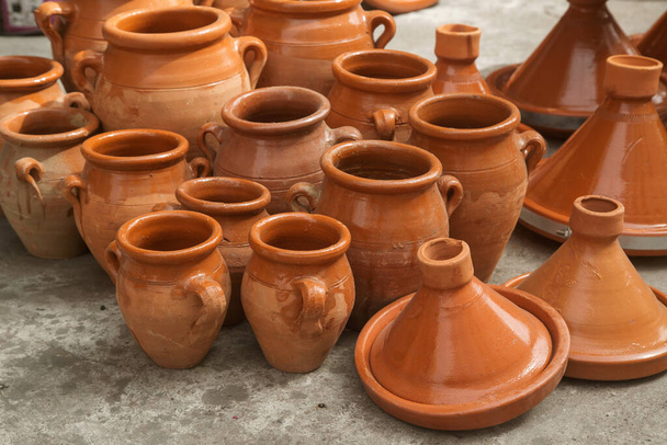 traditional Moroccan pottery for cooking. High quality photo - Photo, Image