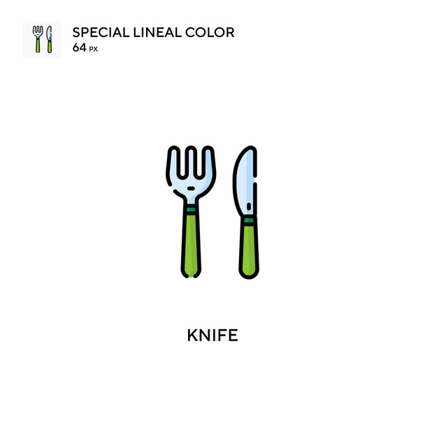 Messer Spezielles lineares Farbvektorsymbol. Messer-Symbole für Ihr Geschäftsprojekt - Vektor, Bild