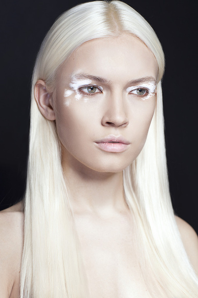 Model with professional make up. - Фото, изображение