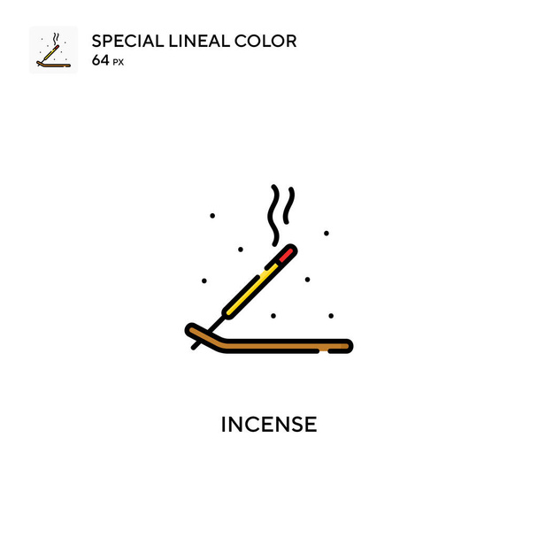 Incense Special lineal color vector icon. Incense icons for your business project - Vector, Image