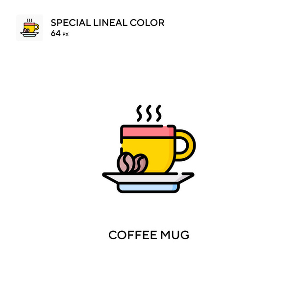 Tazza da caffè Speciale icona vettoriale di colore lineare. icone tazza di caffè per il vostro progetto aziendale - Vettoriali, immagini