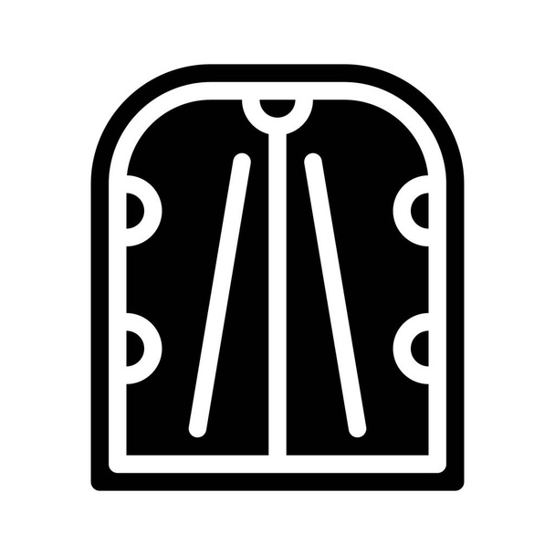 équipement d'assainissement glyphe icône vecteur illustration isolé - Vecteur, image