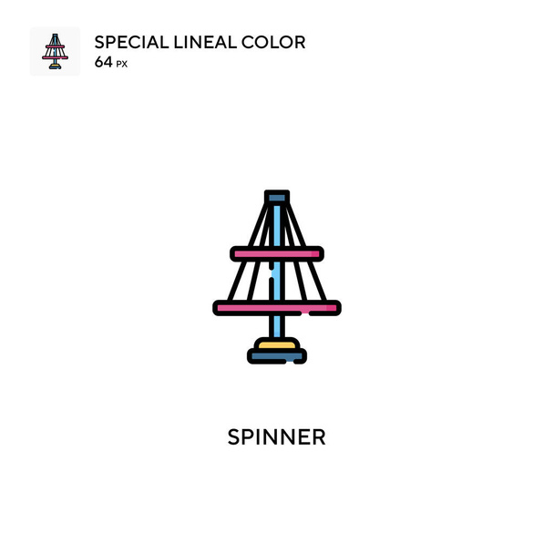 Spinner Special lineal color vector icon. Spinner icons for your business project - Vector, Image