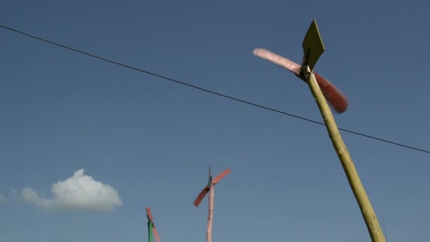 手作り風車の空 - 映像、動画