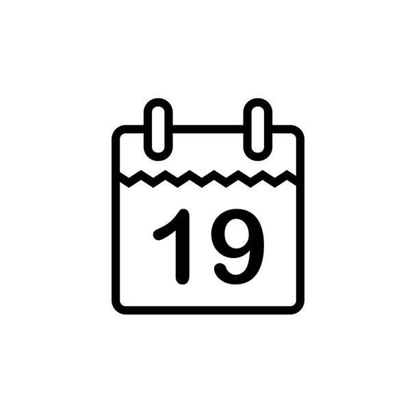 Иллюстрационная векторная графика иконки календаря. Подходит для повестки дня, запоминания, применения, напоминания и т.д.. - Вектор,изображение