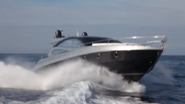 motorówki, jachty rio Najlepsza włoska jacht - Materiał filmowy, wideo