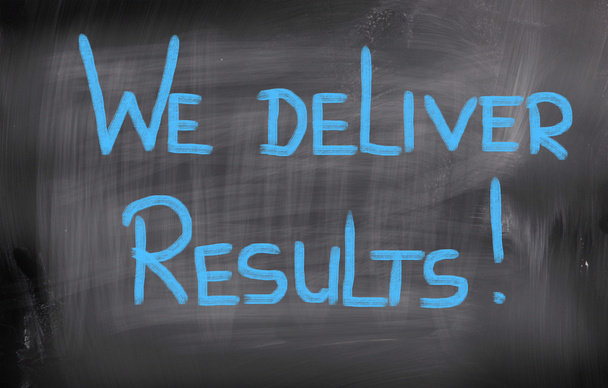 We Deliver Results Concept - Photo, Image