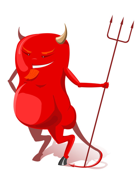 Vector red devil - Vecteur, image
