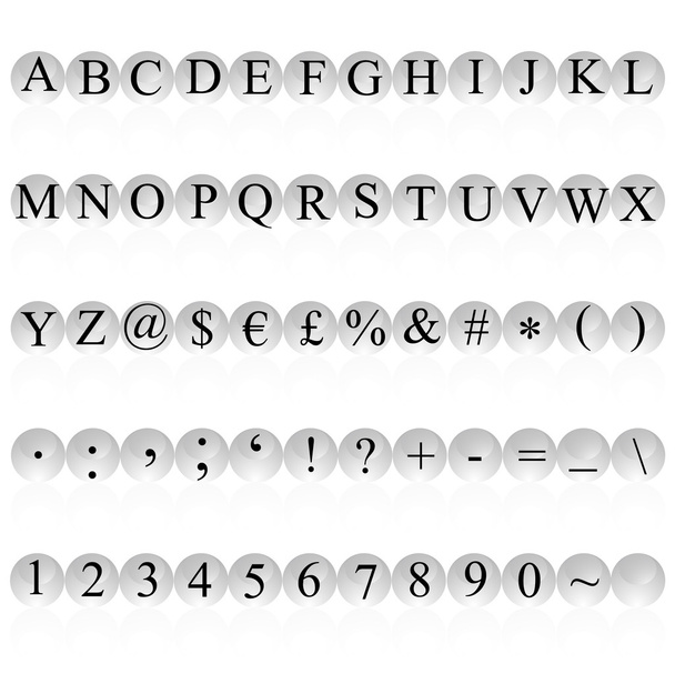 alfabeto - Vettoriali, immagini