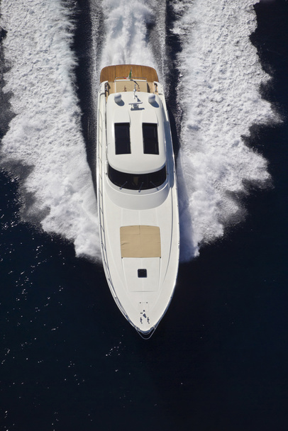 France, Cannes, luxury yacht Continental 80 ', aerial view
 - Фото, изображение
