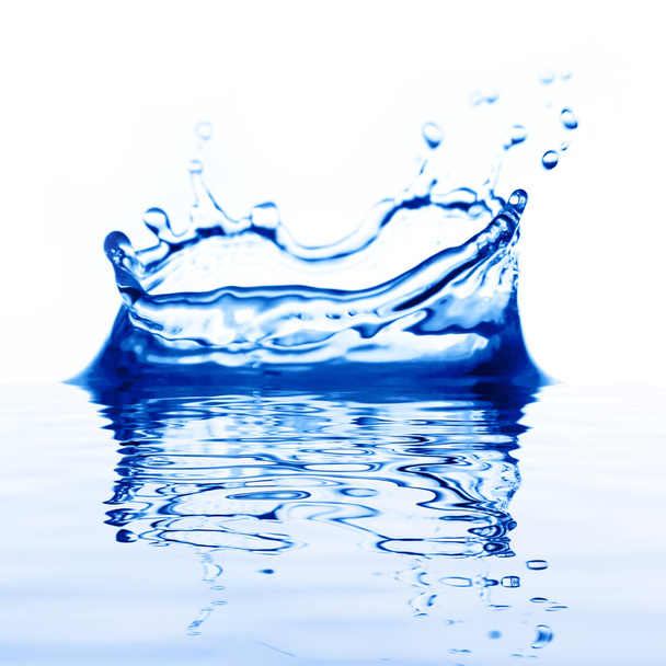Синий всплеск воды - Фото, изображение