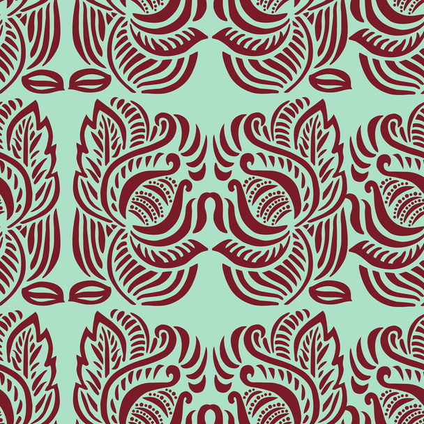 Abstract pattern with stylized flowers - Vektor, obrázek
