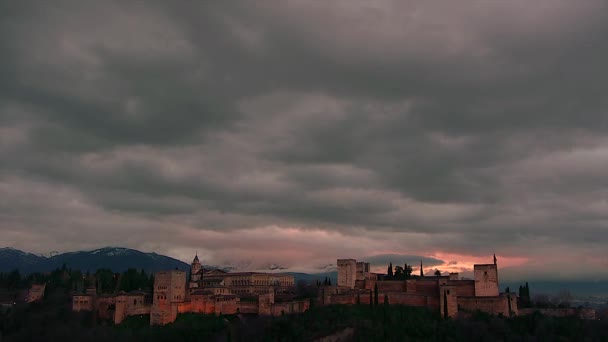 timelapse z Alhambry - Materiał filmowy, wideo