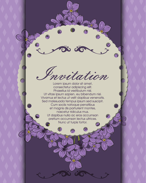 Carte d'invitation trompeuse
 - Vecteur, image