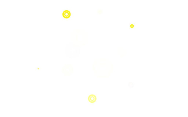 Ελαφρύ πορτοκαλί διάνυσμα πρότυπο με κύκλους. Θολή φυσαλίδες σε αφηρημένο φόντο με πολύχρωμη κλίση. Σχεδιασμός αφίσας, banner ιστοσελίδων. - Διάνυσμα, εικόνα