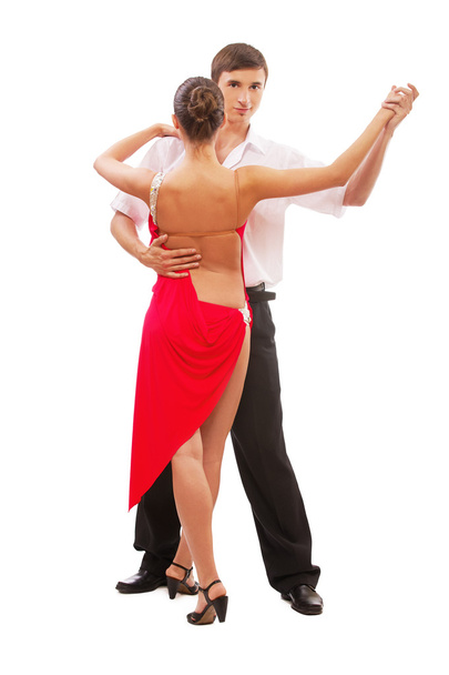 Hermosa joven pareja de baile
 - Foto, imagen