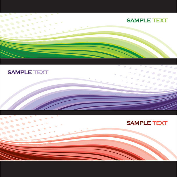 Abstract Banners Set. Vector Illustration. - Vector, Image