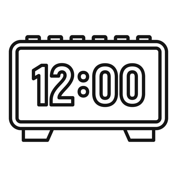 Digital alarm clock repair icon, outline style - Vektor, obrázek
