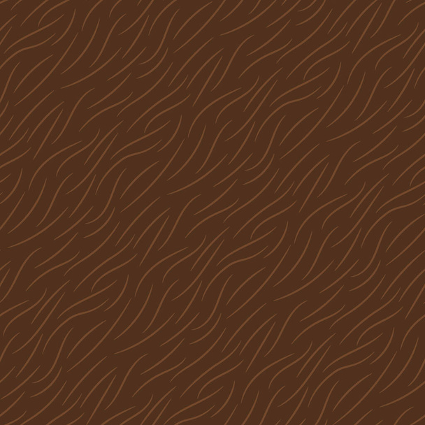 Hand drawn brown animal fur texture seamless pattern. Vector illustration. - Вектор, зображення