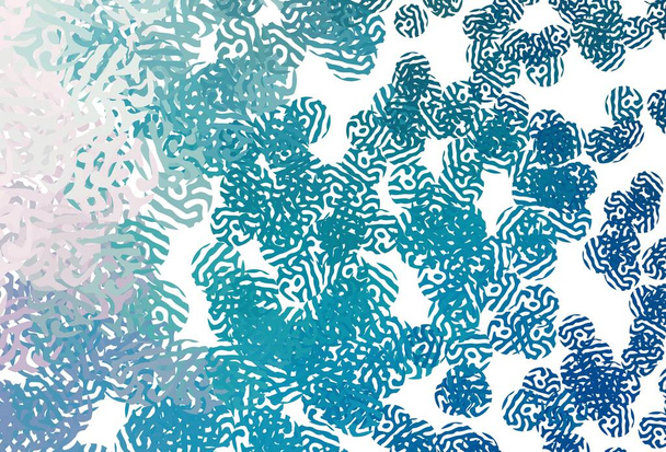 Light BLUE vector texture with abstract forms. Simple colorful illustration with abstract gradient shapes. Elegant design for wallpapers. - Vector, Image