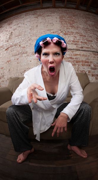 Dühös nő - Fotó, kép