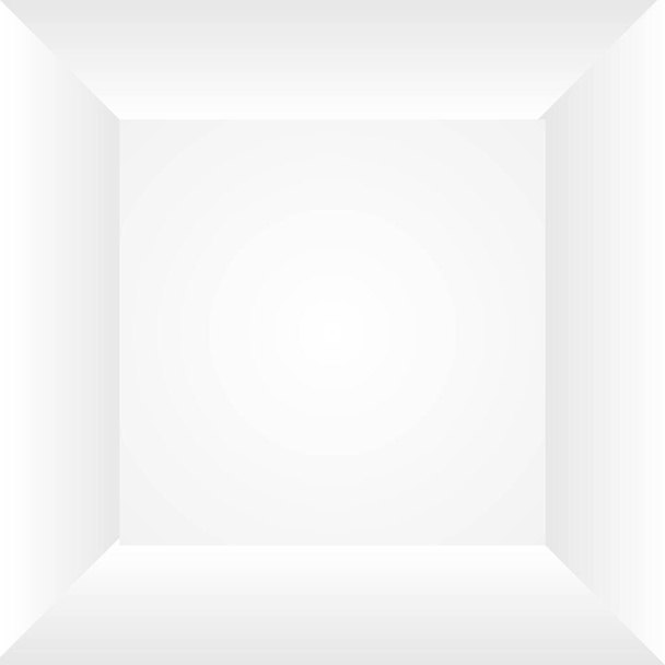 Boş mükemmel beyaz duvar köşe vektörü çizimi - Vektör, Görsel