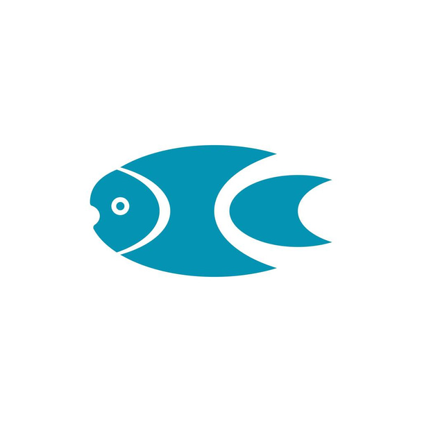 Modello logo pesce. Simbolo vettore creativo del club di pesca o online - Vettoriali, immagini
